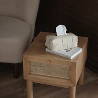 mørk 奶油皮革衛生紙套